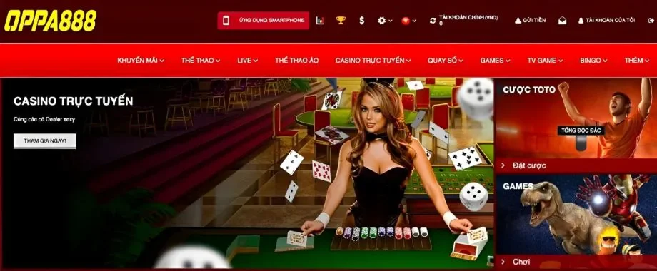 Oppa888 | Nhà cái chuyên cung cấp các trò chơi casino trực tuyến 48 Casino là một trong những địa điểm hấp dẫn người chơi tại Oppa888